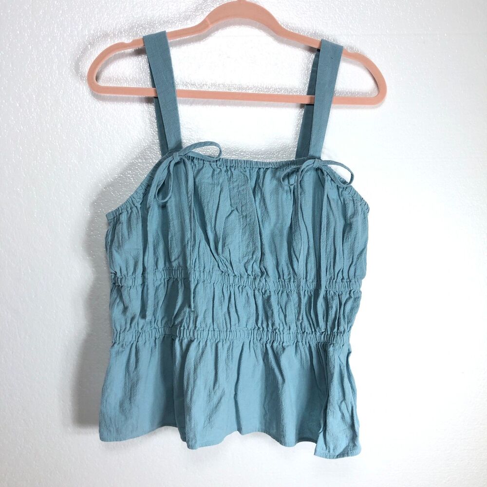 Universal Thread Goods Crop Tank Top Womens Size Large Blue